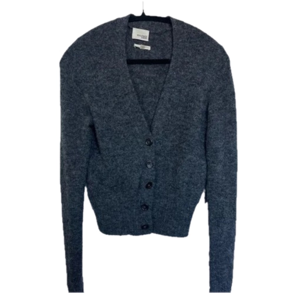 Wilfred Free Charcoal Button-Up Cardigan